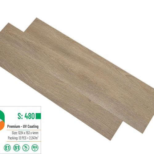 Sàn nhựa hèm khóa Glotex S480